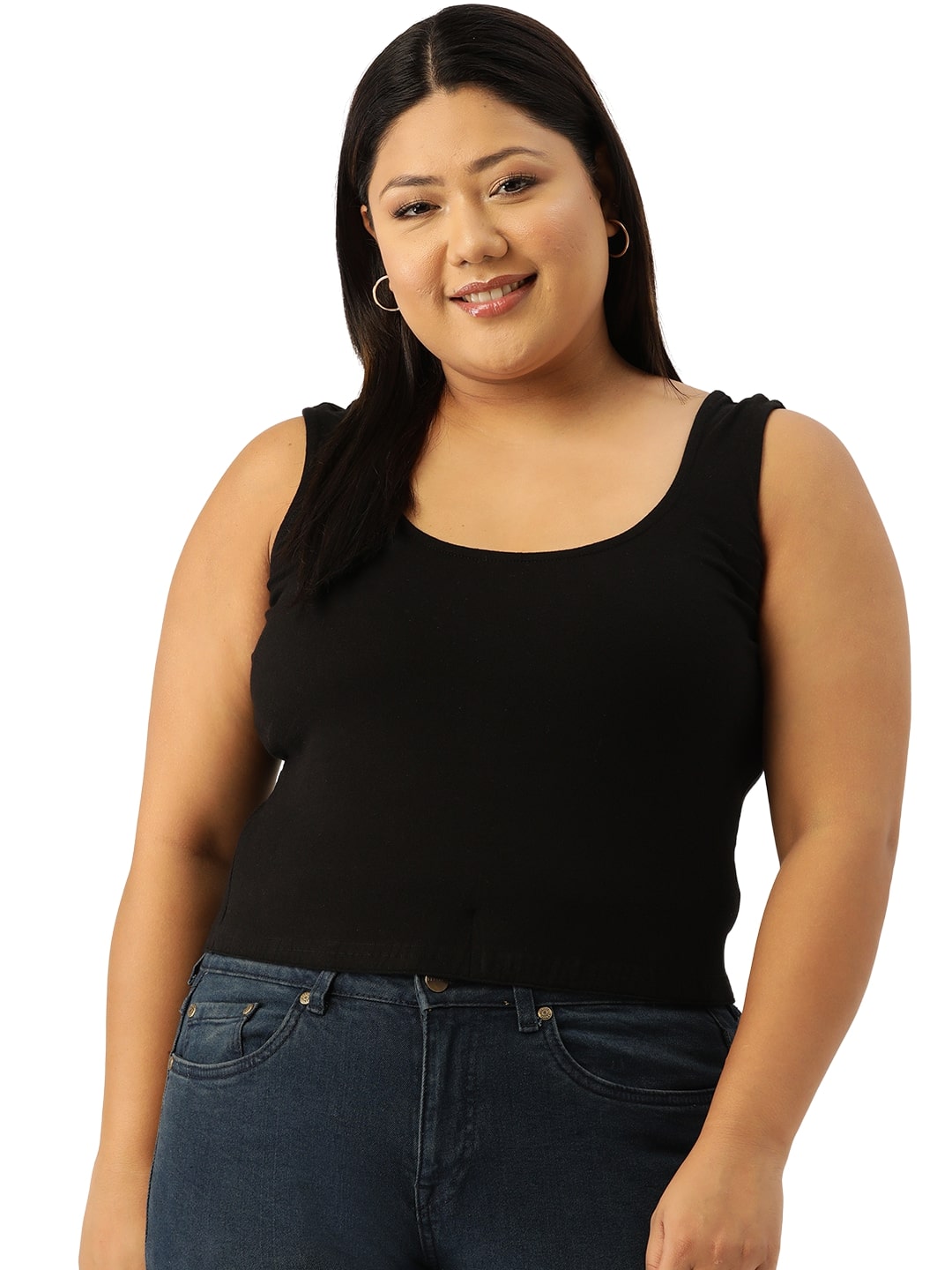Plus Size Cropped Top