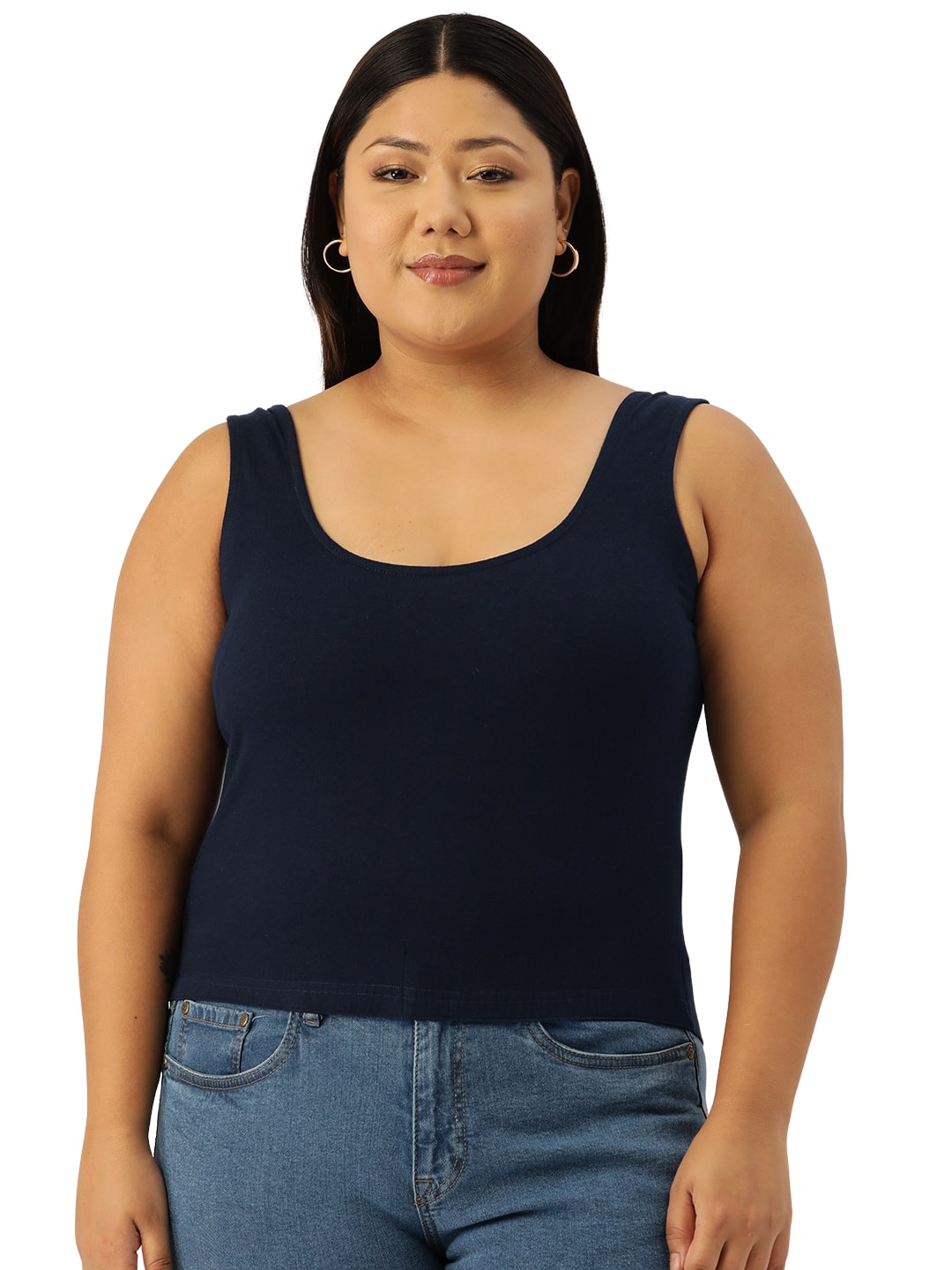 Plus Size Cropped Top