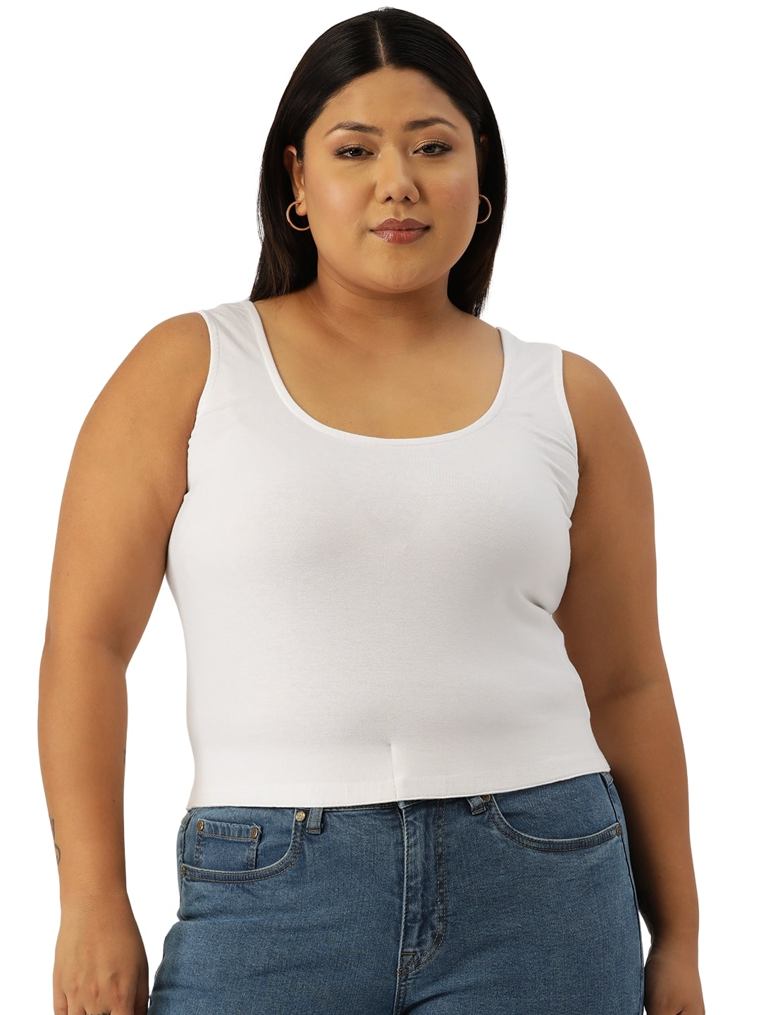 Plus Size Cropped Top
