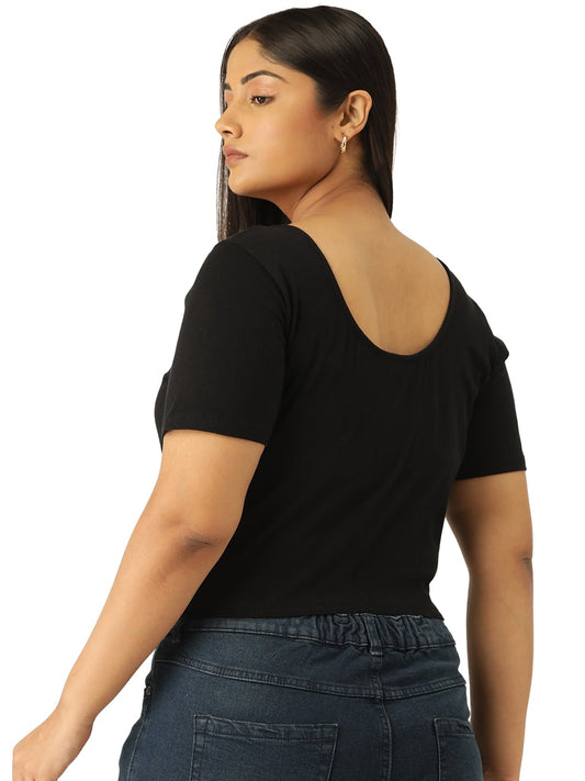 Plus Size Cropped Top