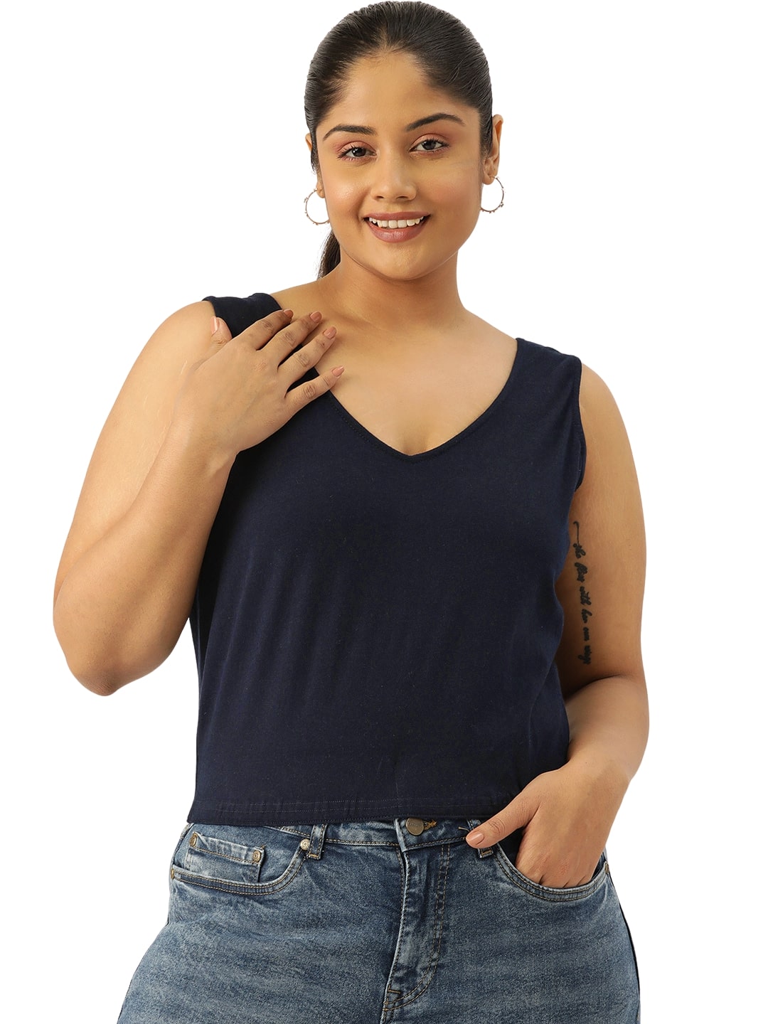 Plus Size Cropped Top