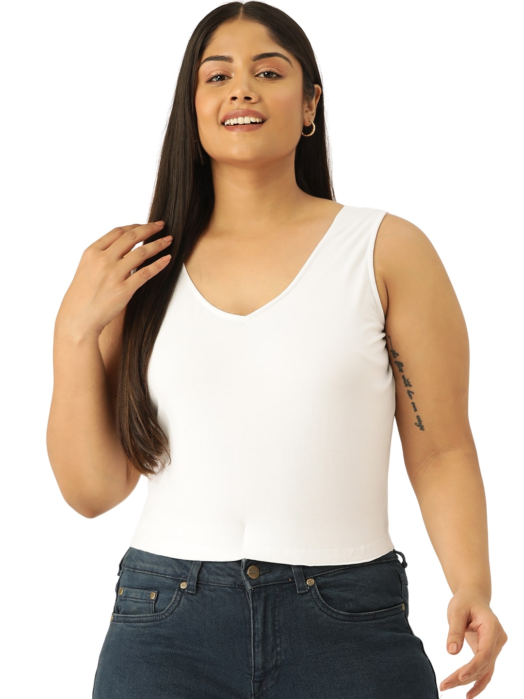 Plus Size Cropped Top
