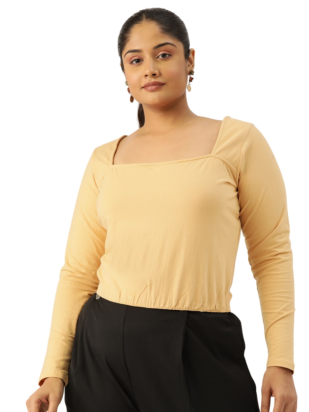 Plus Size Cropped Top