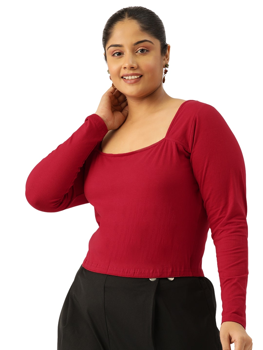Plus Size Cropped Top
