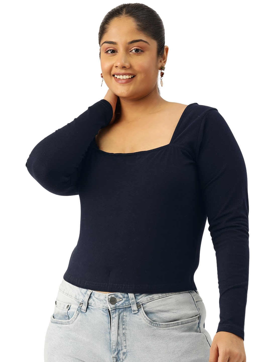 Plus Size Cropped Top