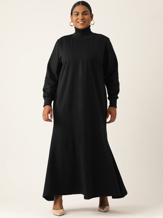 Bishop Sleeve A-Line Light Maxi Dress