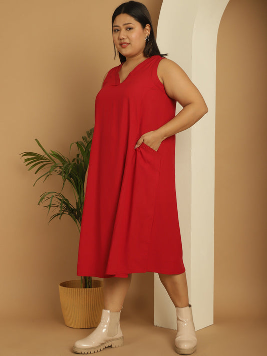 Plus Size A-Line Dress