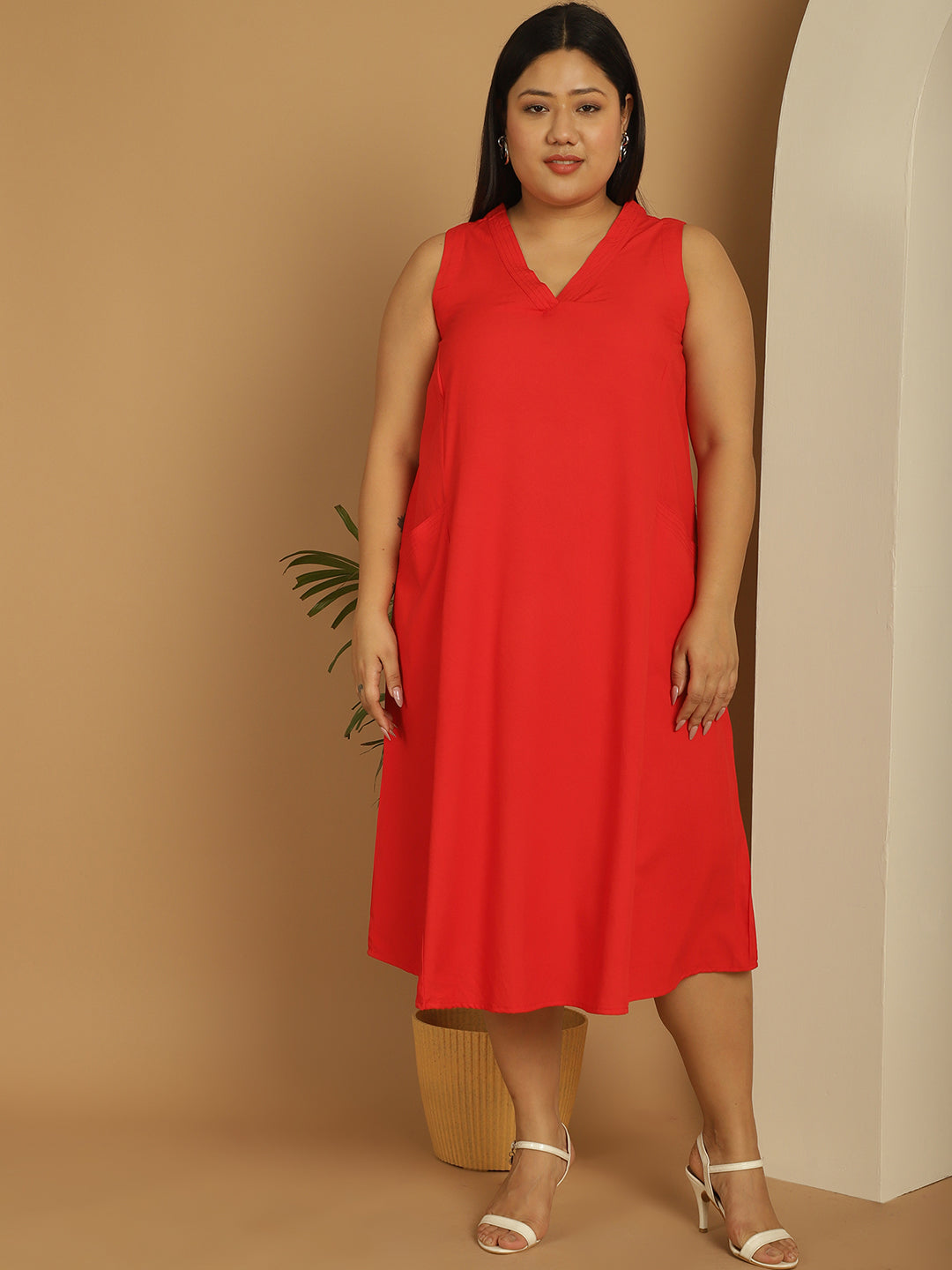 Plus Size A-Line Dress