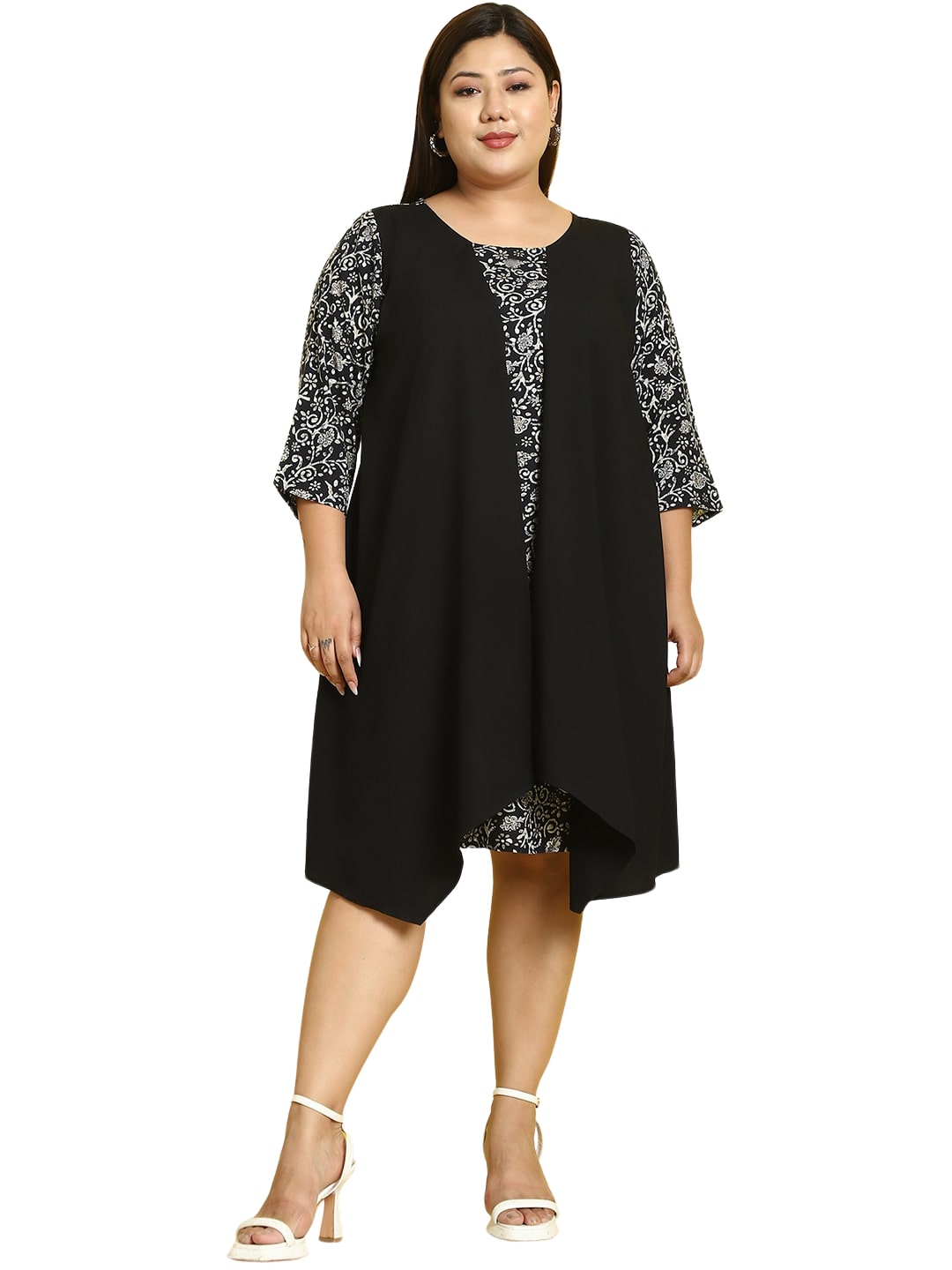 Plus Size Layered Dress
