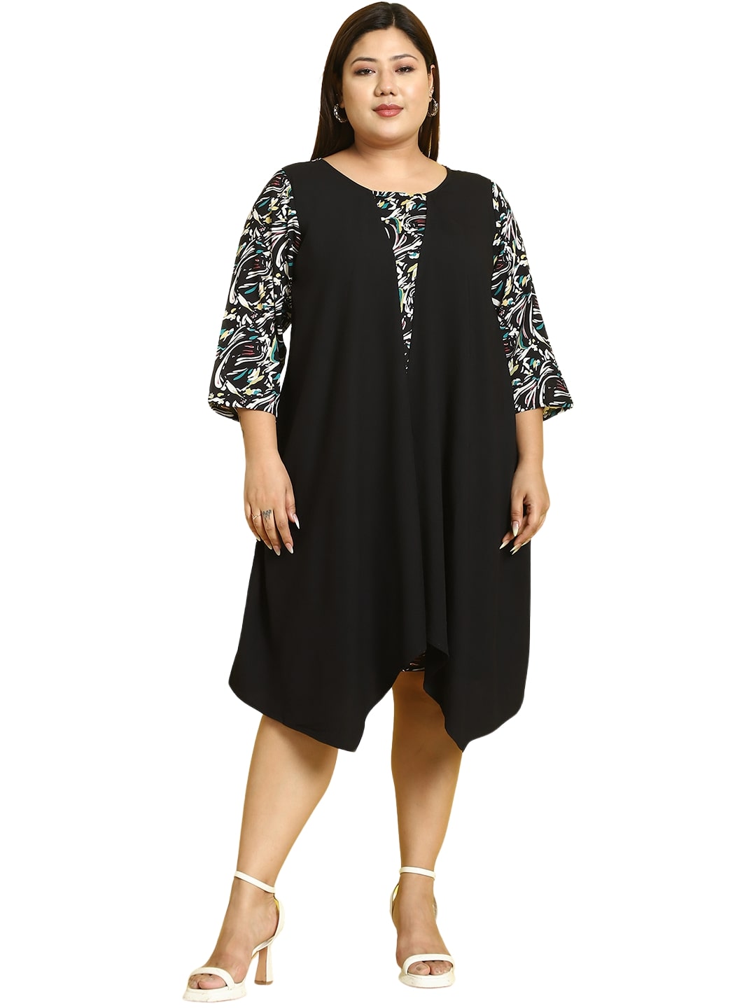 Plus Size Layered Dress