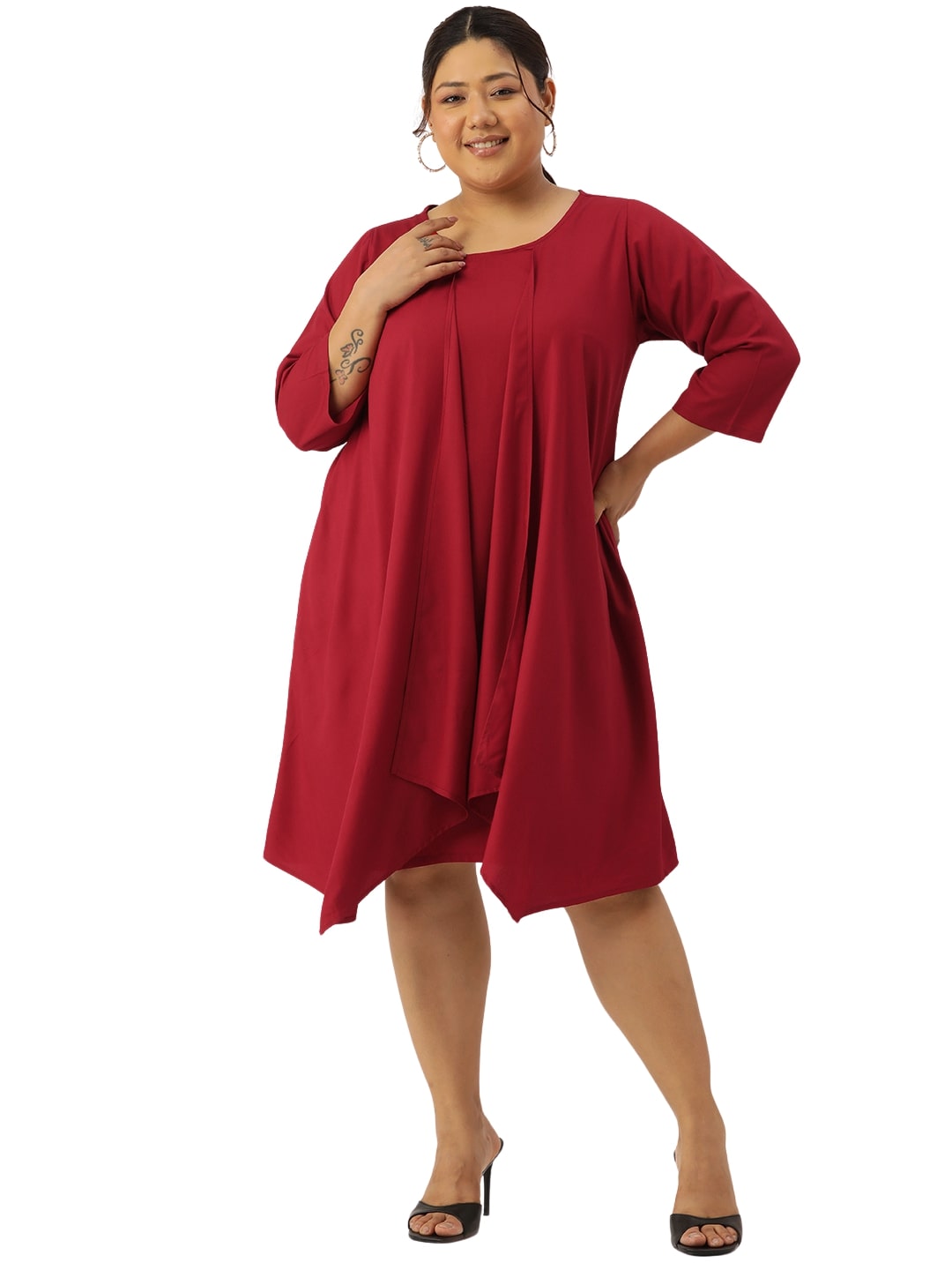 Plus Size Layered Dress