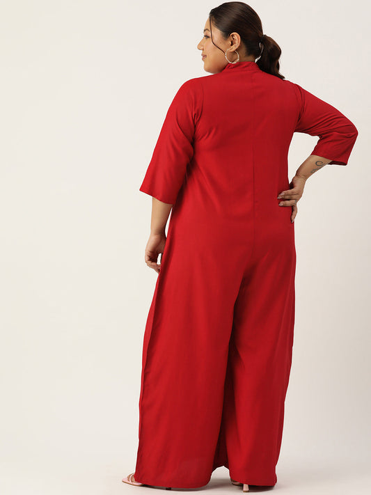 Classic Plus Size Basic Comfort Jumpsuit