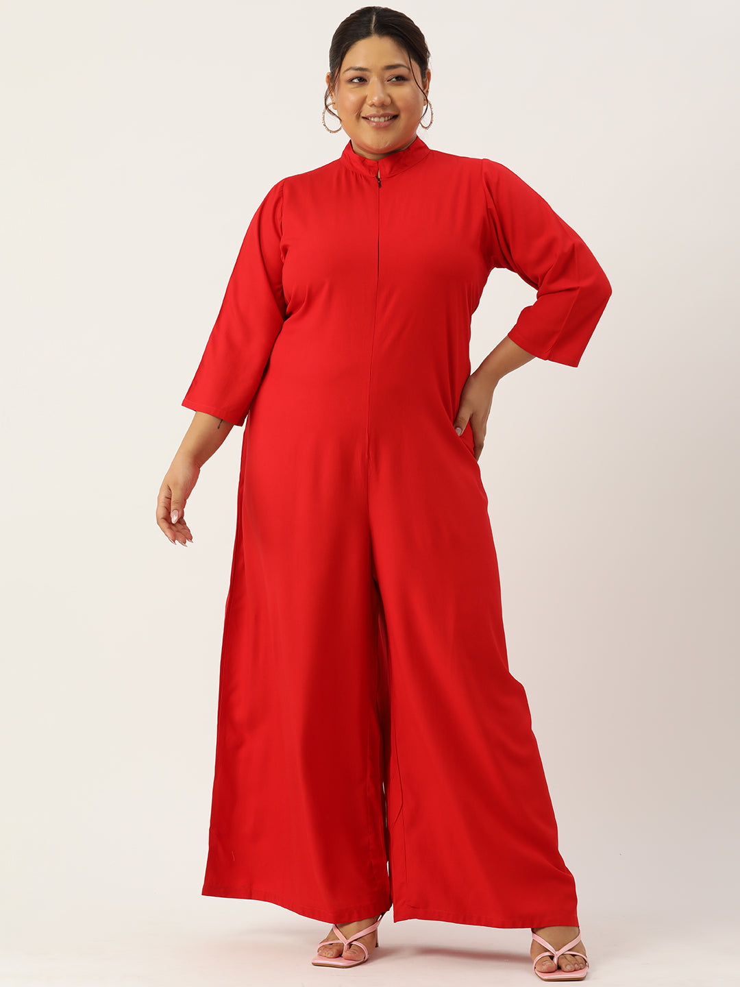 Classic Plus Size Basic Comfort Jumpsuit