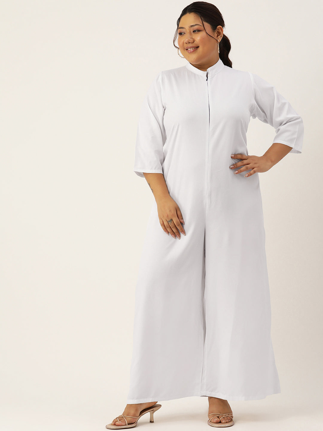 Classic Plus Size Basic Comfort Jumpsuit