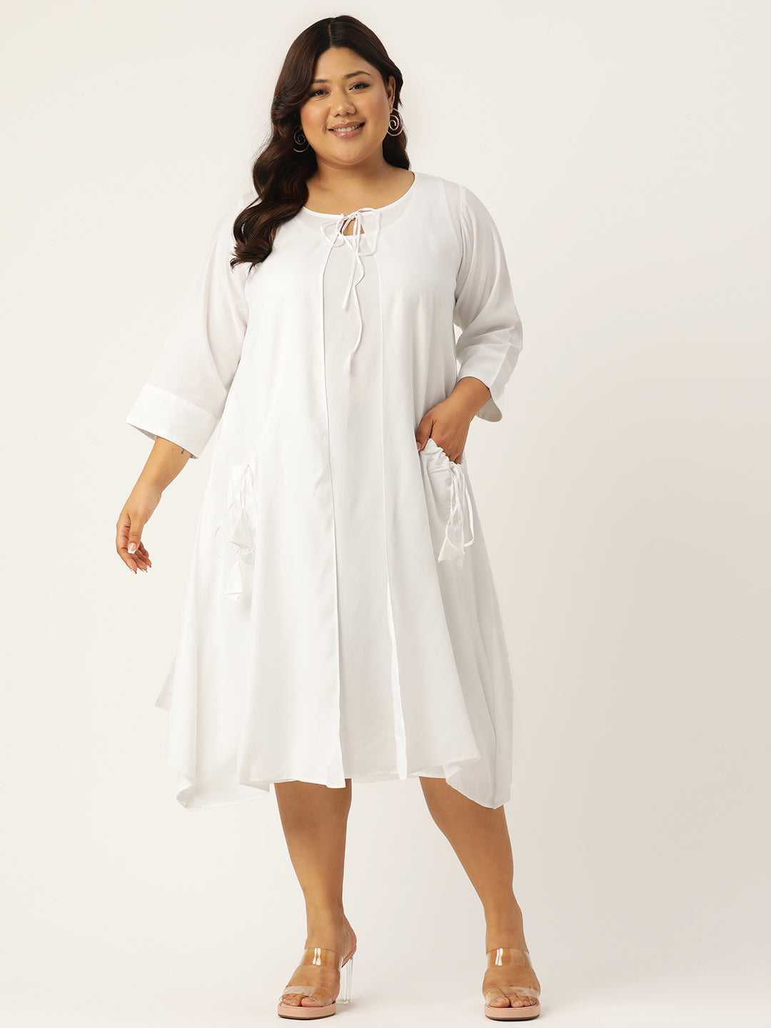 Plus Size A-Line Layered Dress
