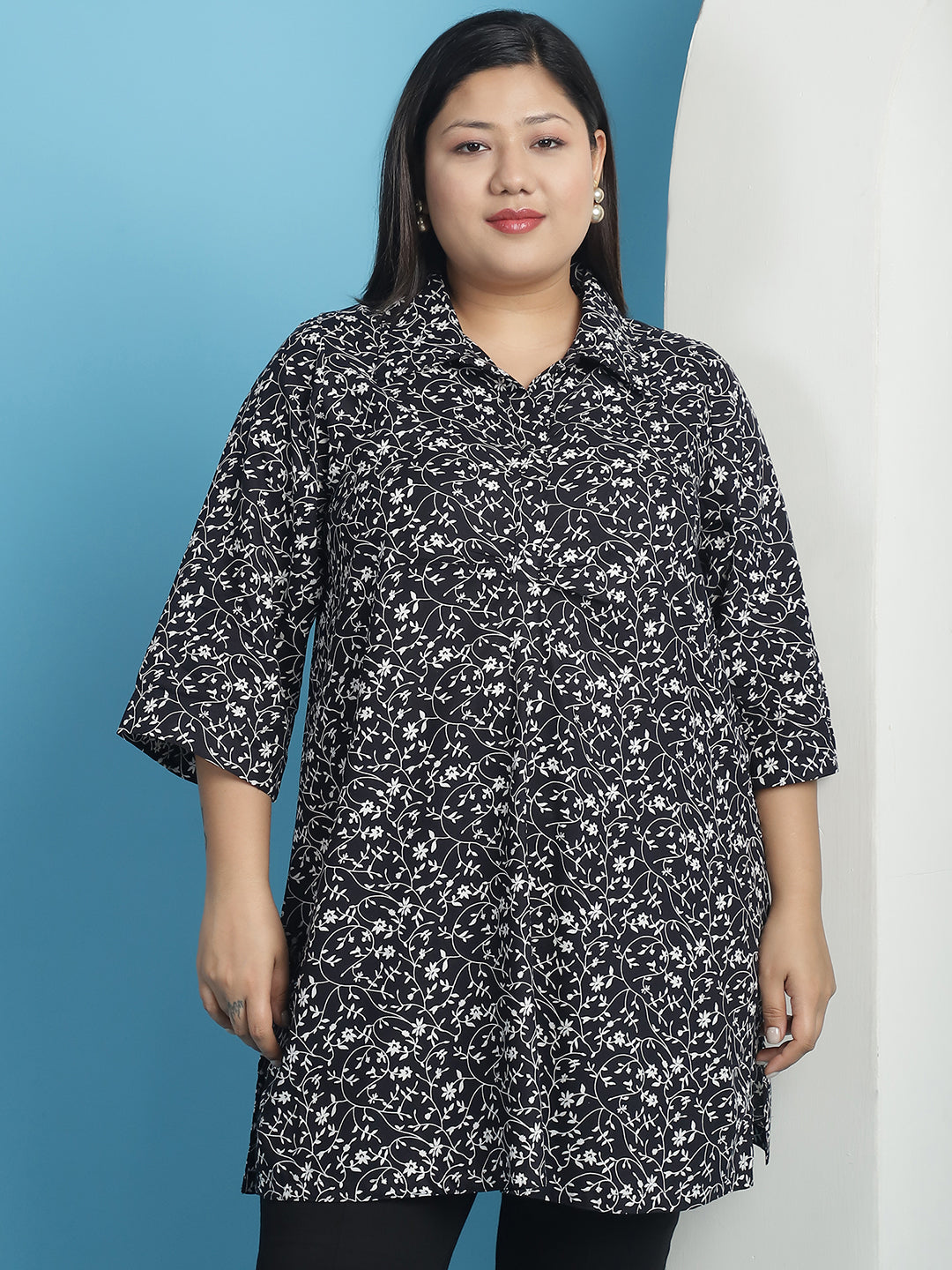Plus Size Ruched Detail Top