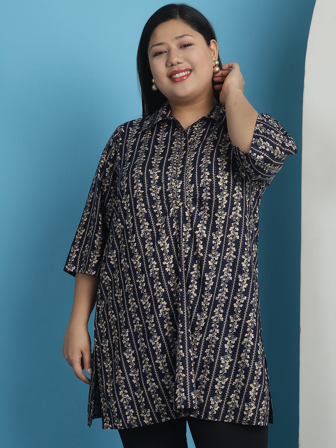 Plus Size Ruched Detail Top