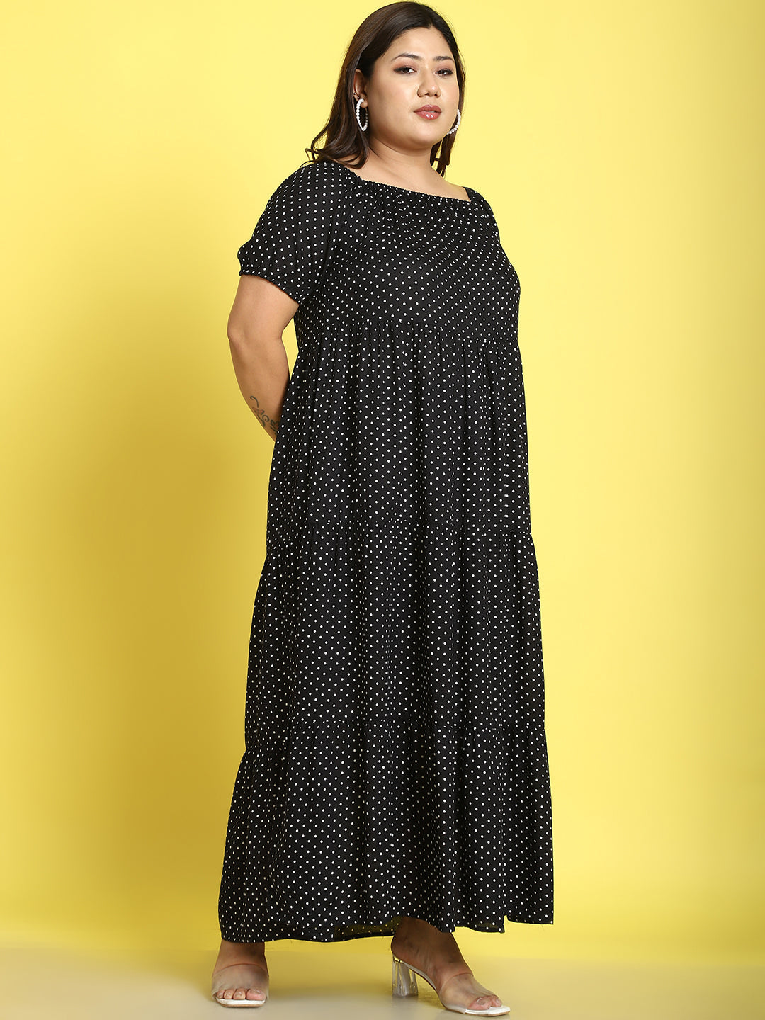 Plus Size Tiered Dress