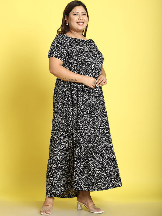 Plus Size Tiered Dress