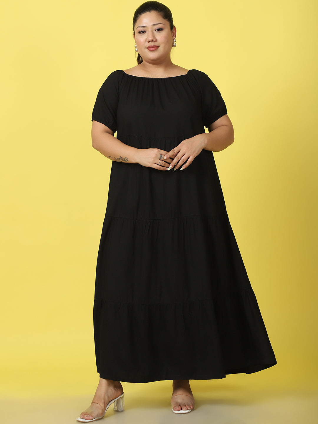 Plus Size Tiered Dress