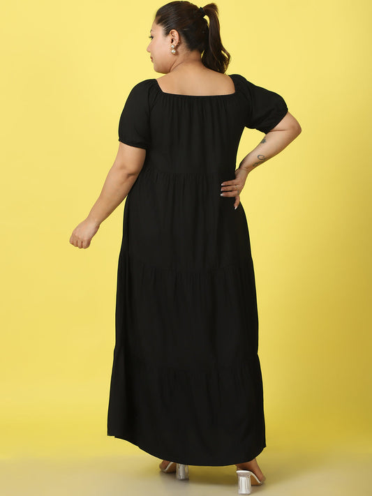 Plus Size Tiered Dress