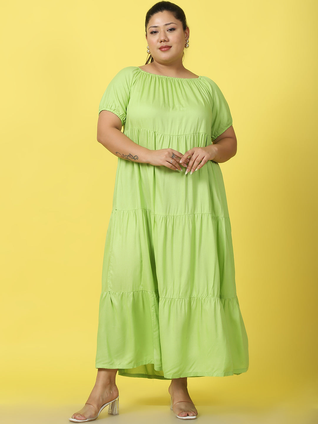 Plus Size Tiered Dress
