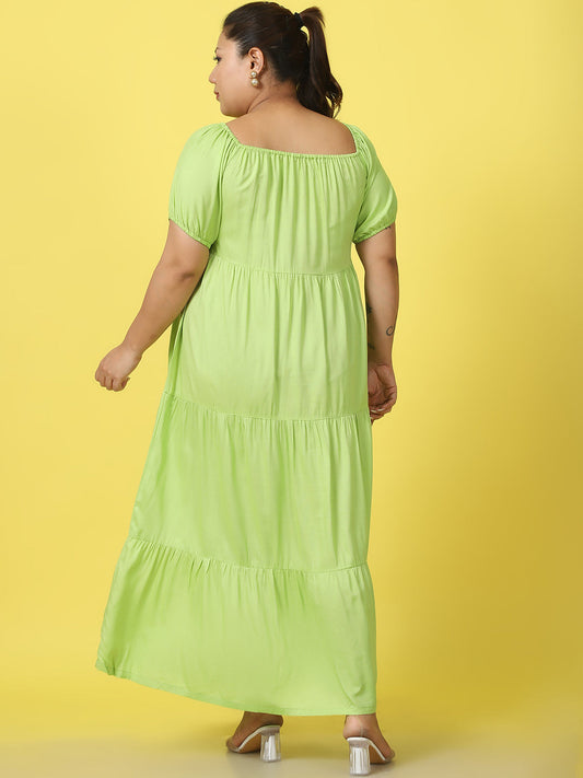 Plus Size Tiered Dress