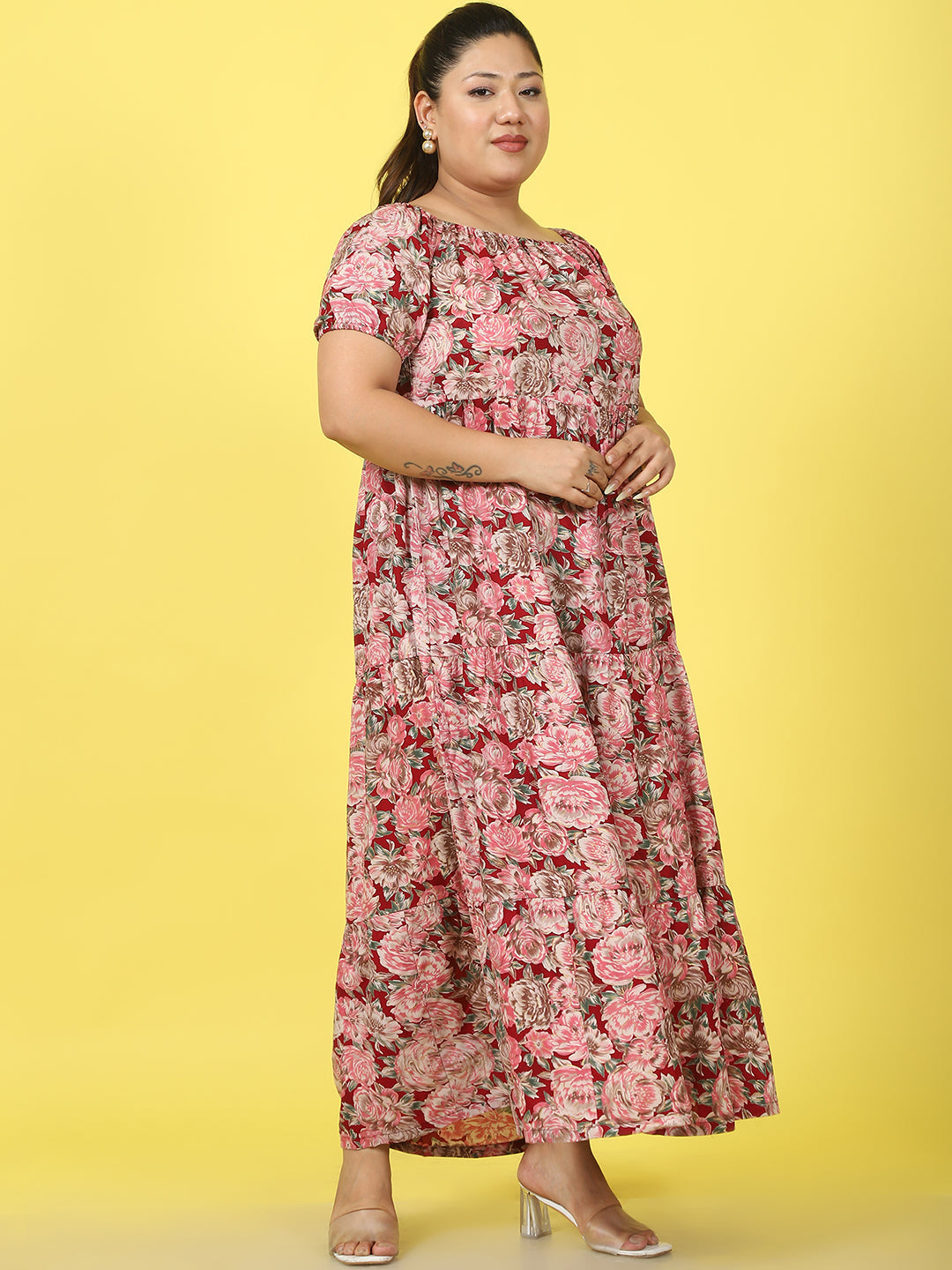 Plus Size Tiered Dress