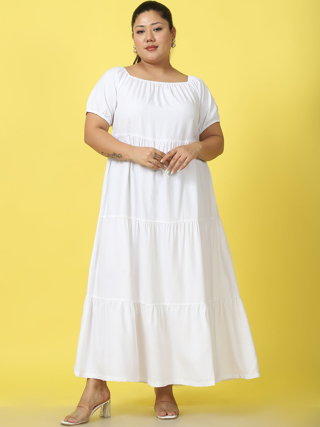 Plus Size Tiered Dress