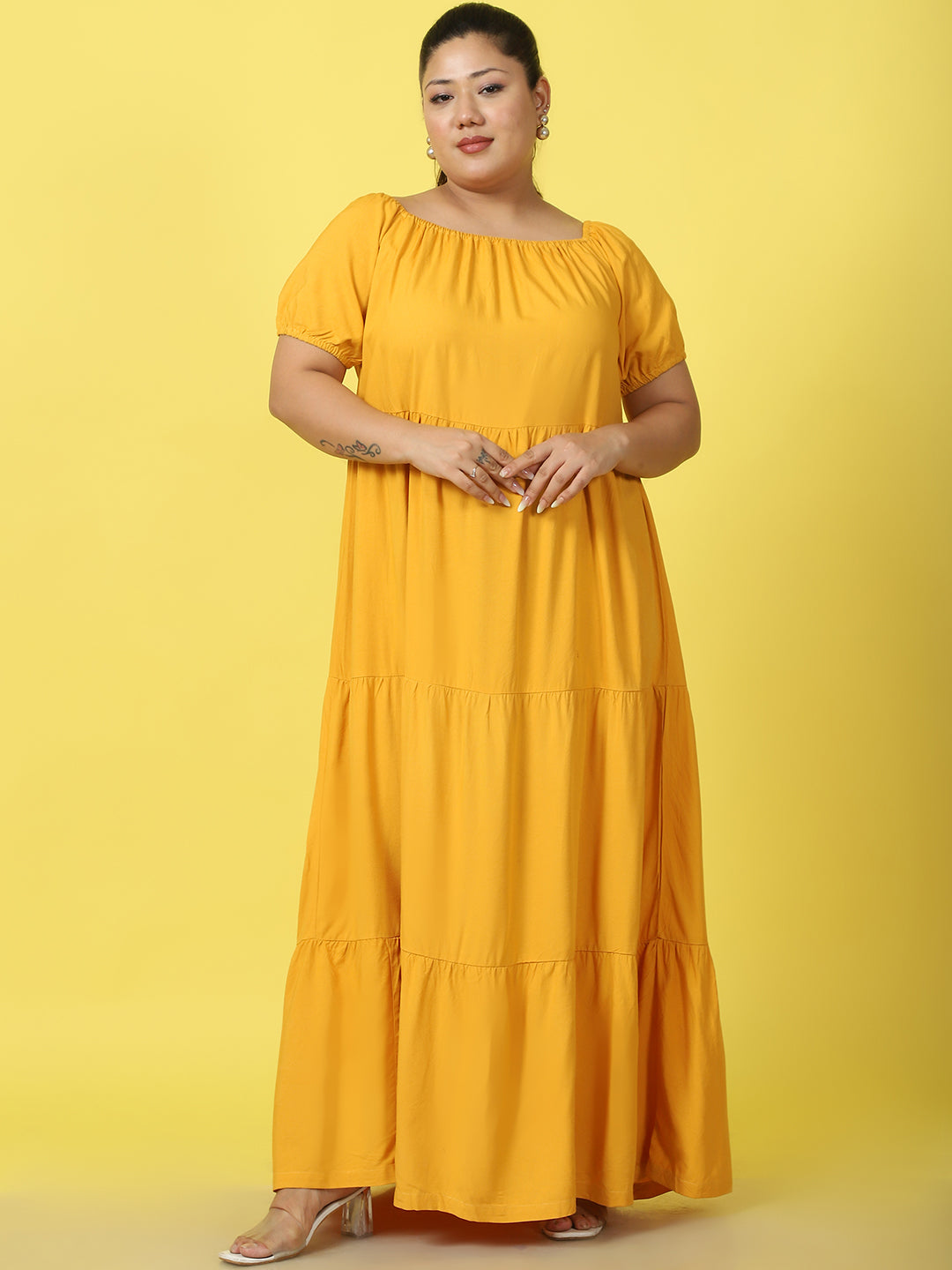 Plus Size Tiered Dress
