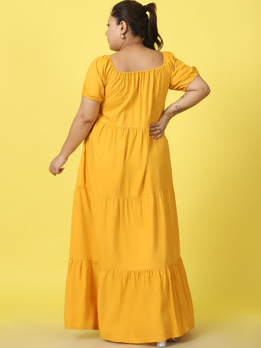 Plus Size Tiered Dress