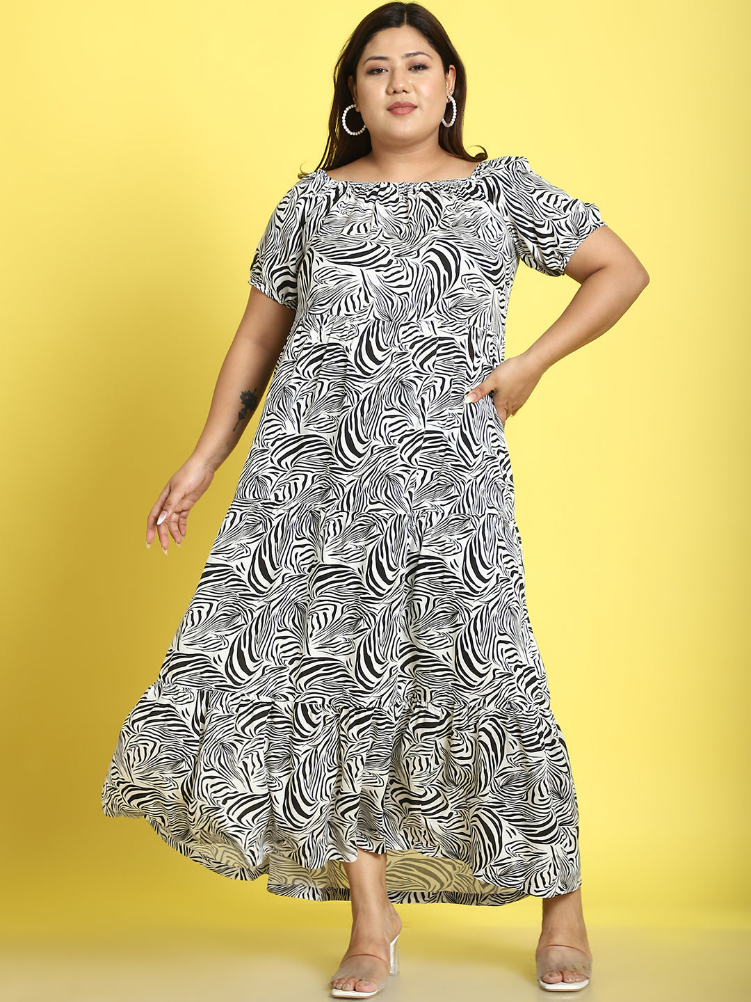 Plus Size Tiered Dress