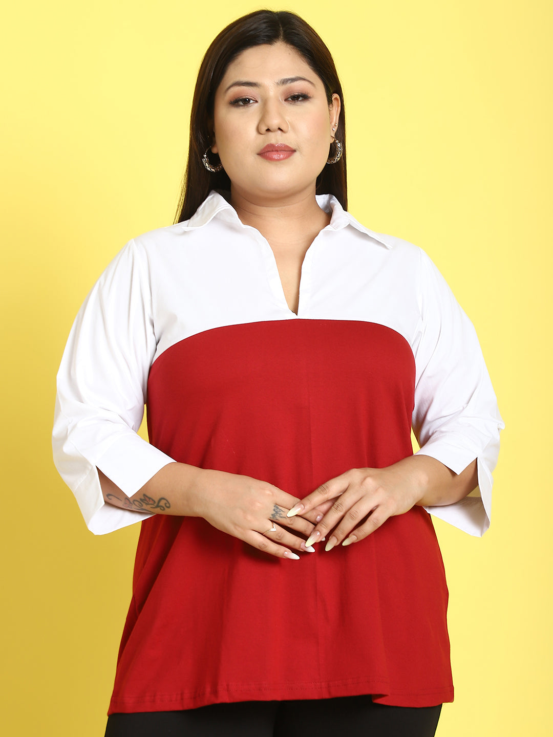 Fashionable Plus Size Women’s Western Top