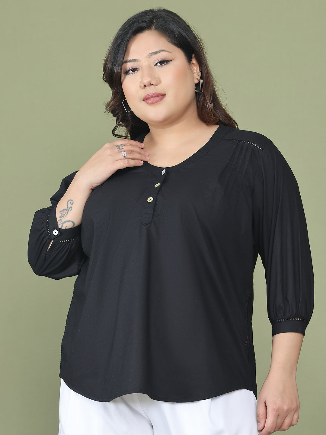Trendy Plus Size Women Casual Top