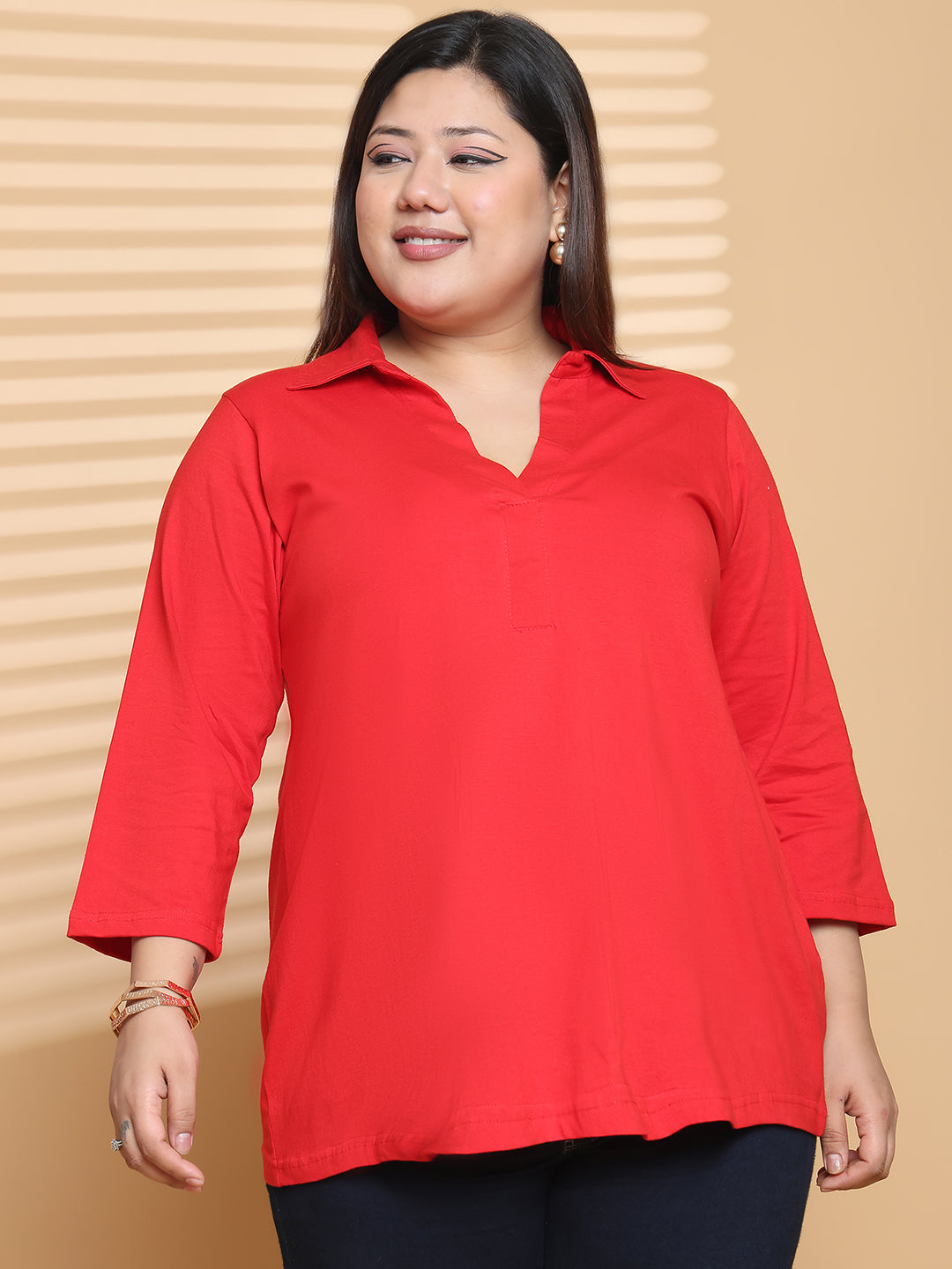 Fashionable Plus Size Women’s Western Top