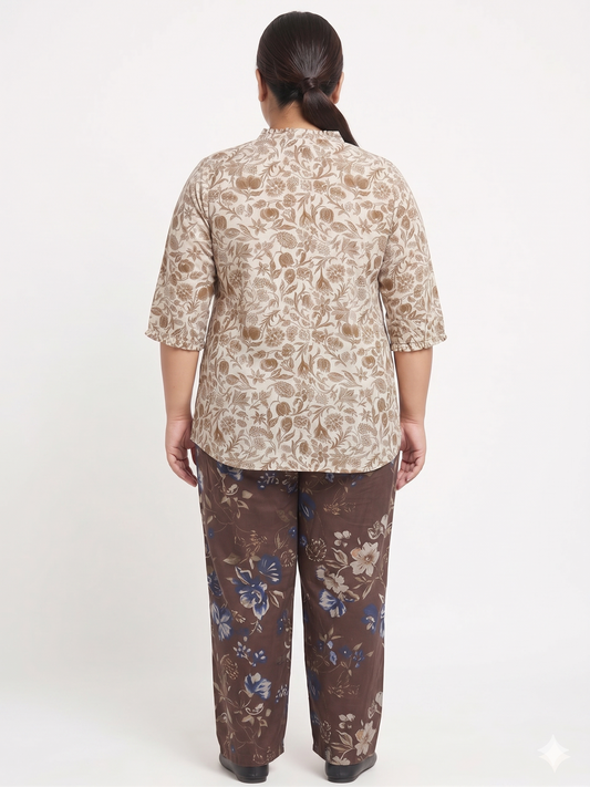 Plus Size Floral Top for Women