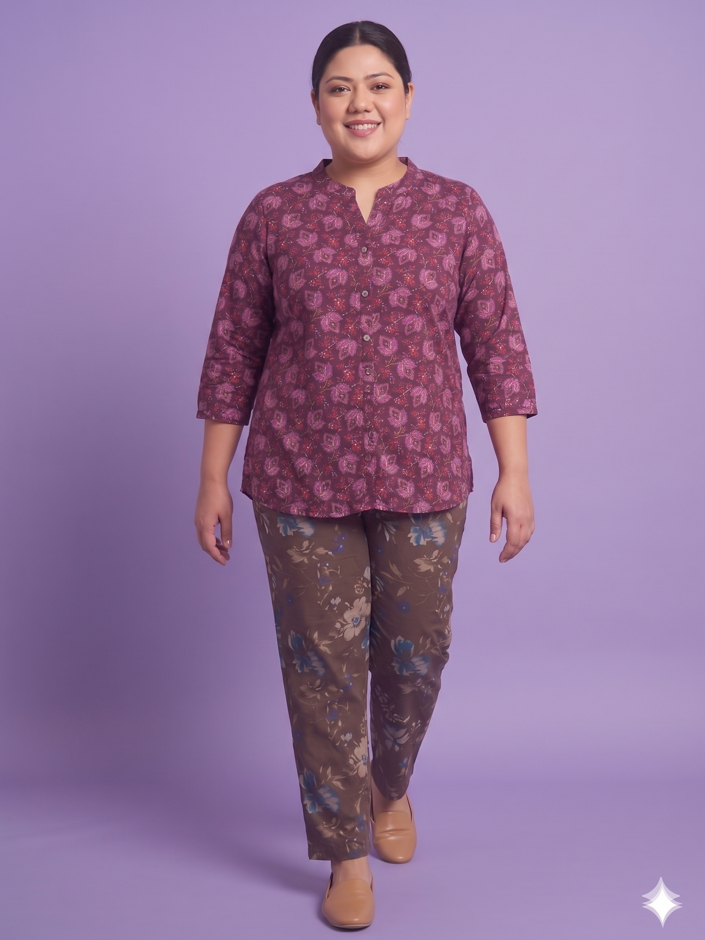 Plus Size Floral Top for Women