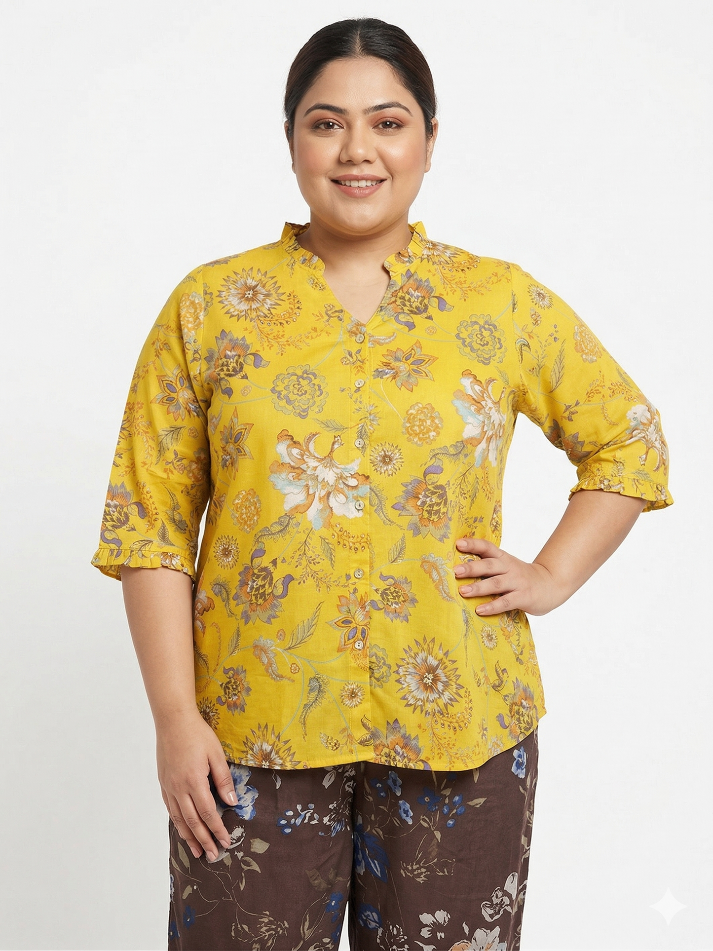 Plus Size Floral Top for Women