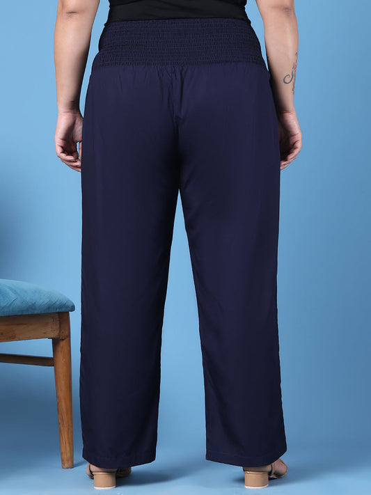 Relaxed Stretch Plus Size Women’s Bottom Wear Trouser