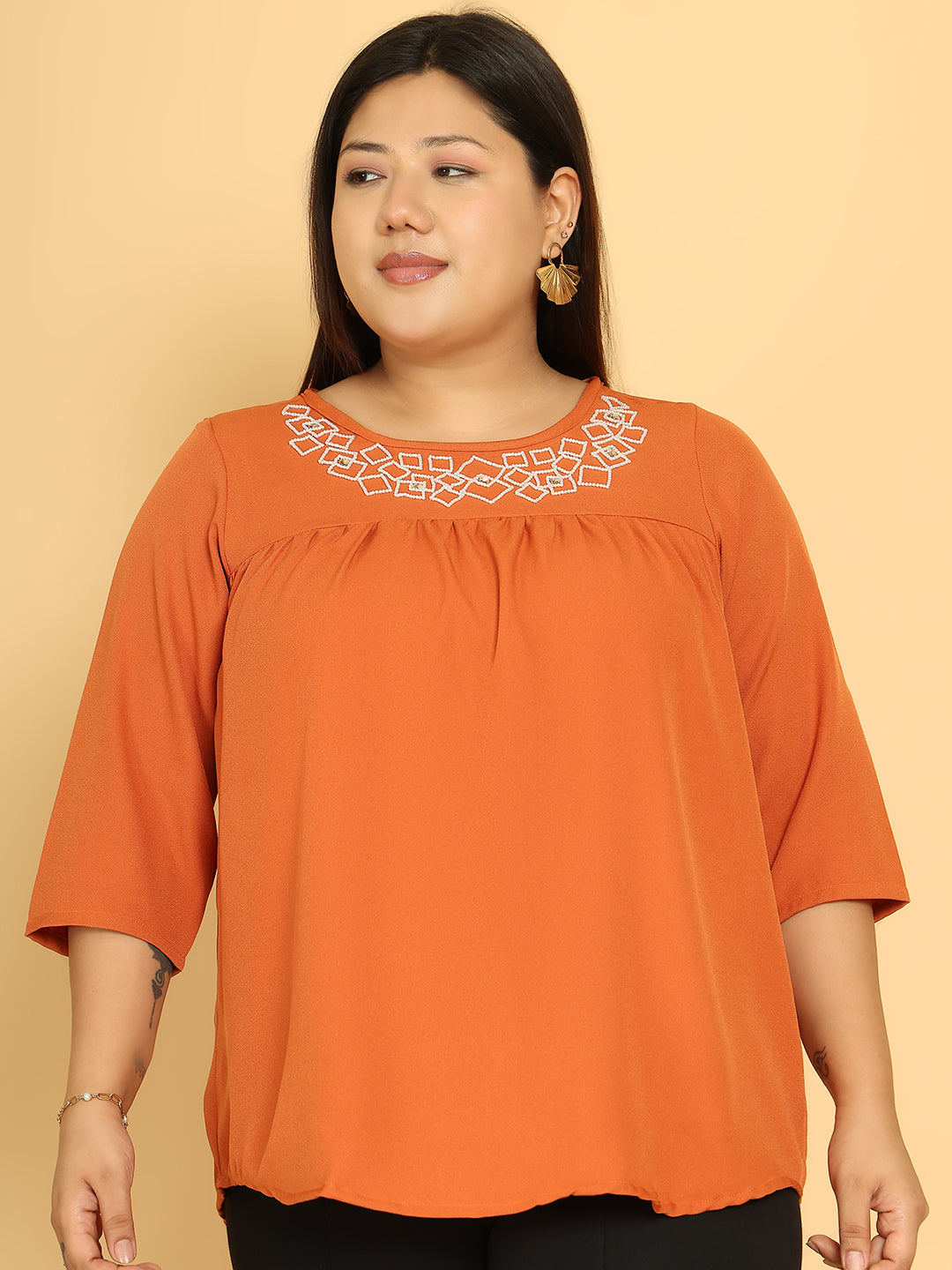 Trendy Plus Size Women Casual Top