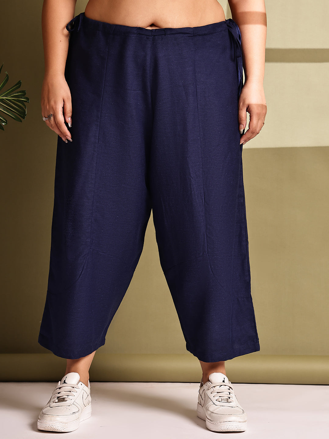 Relaxed Stretch Plus Size Women’s Bottom Wear Trouser