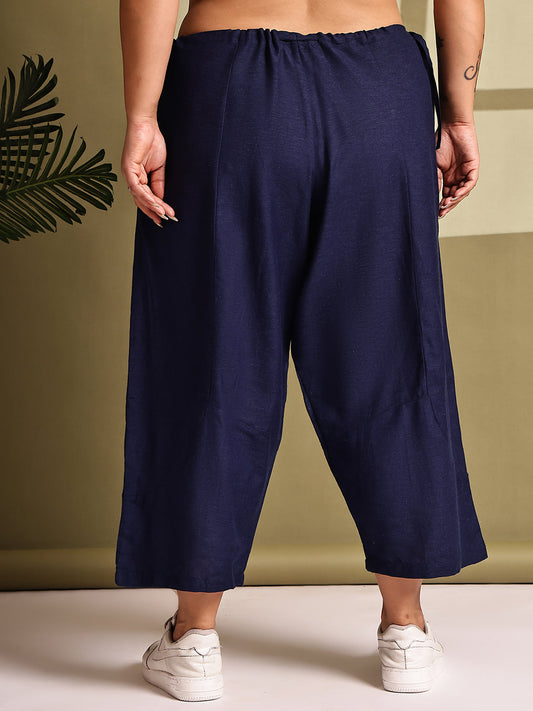Relaxed Stretch Plus Size Women’s Bottom Wear Trouser