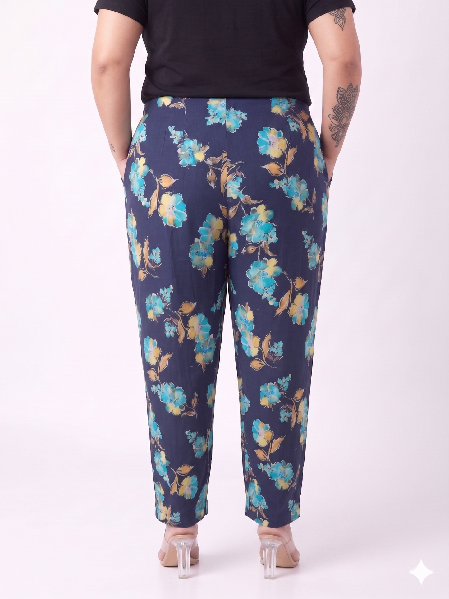Floral Printed Relaxed Fit Trousers