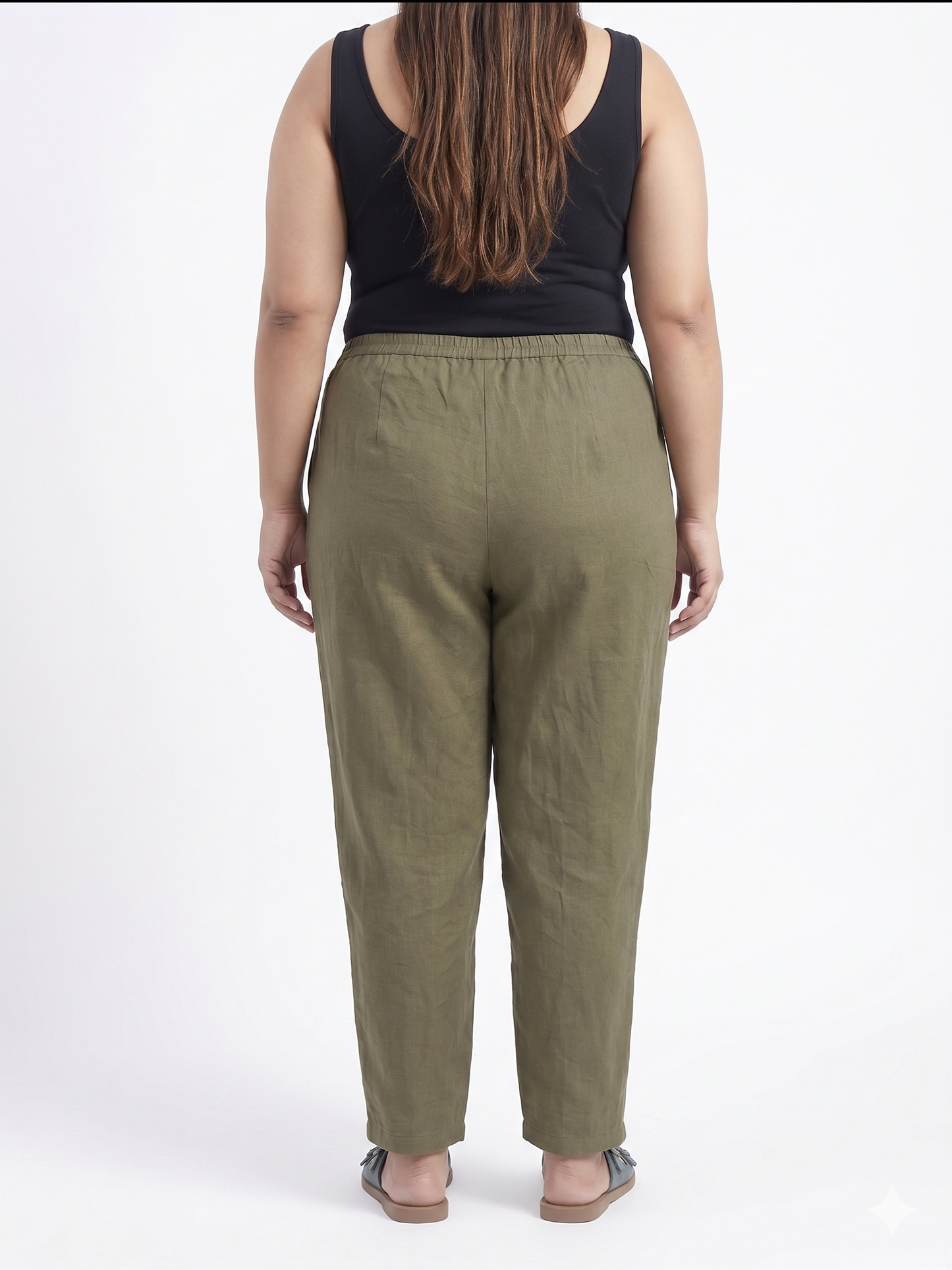 Straight-Fit Pleated Trousers