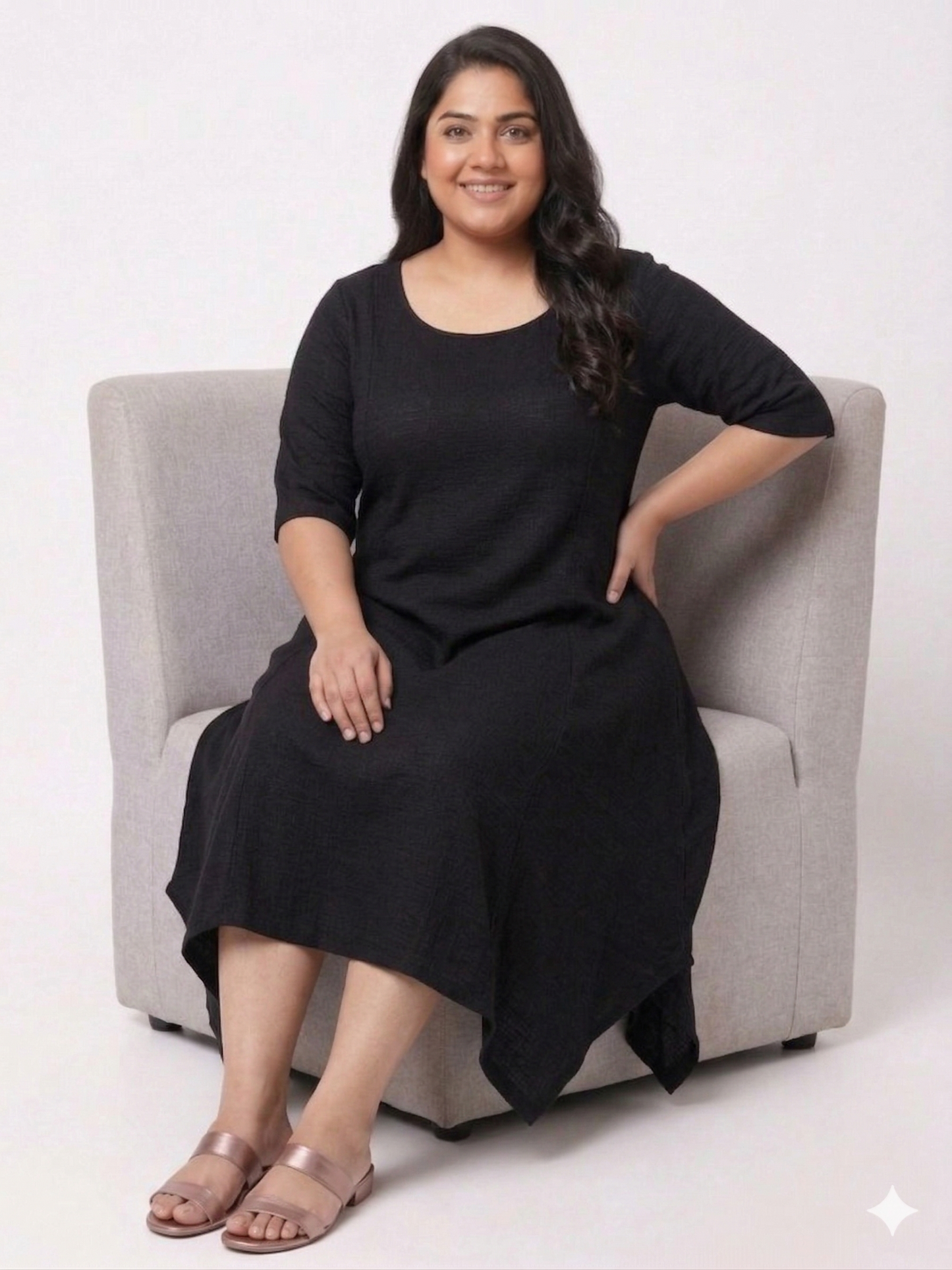 Plus Size Rayon Fabric Dress for Women