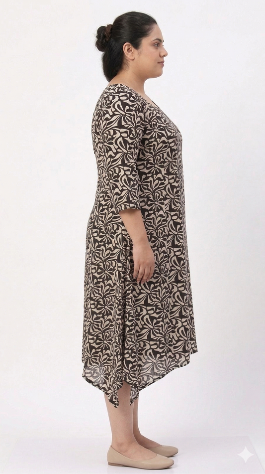 Plus Size Printed Dress for Women