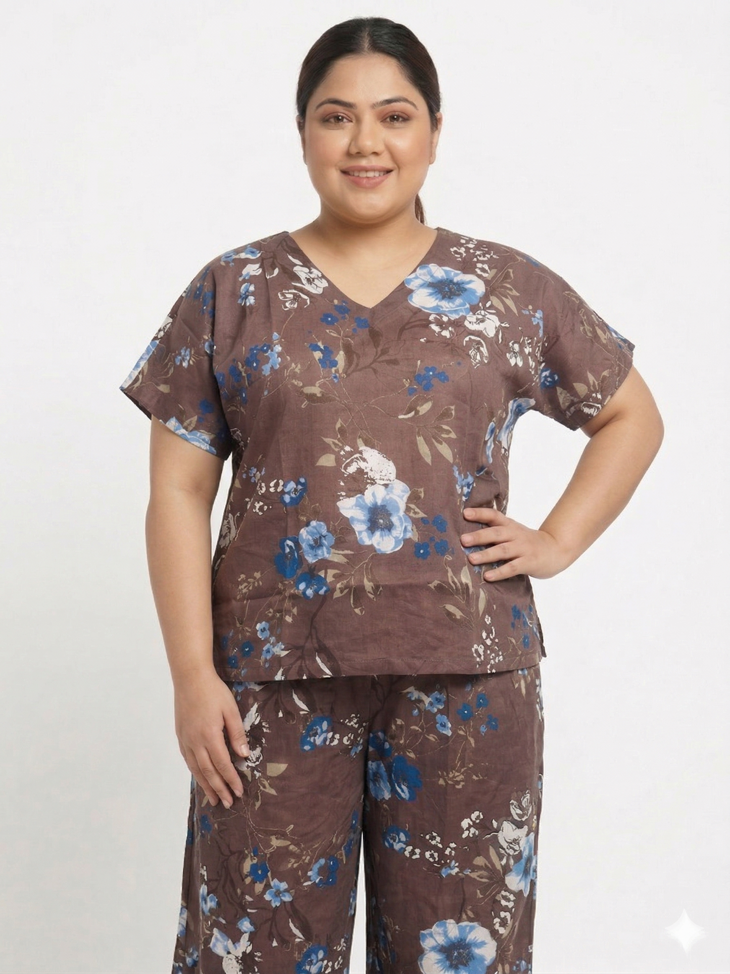 Plus Size Floral Print Women’s Top