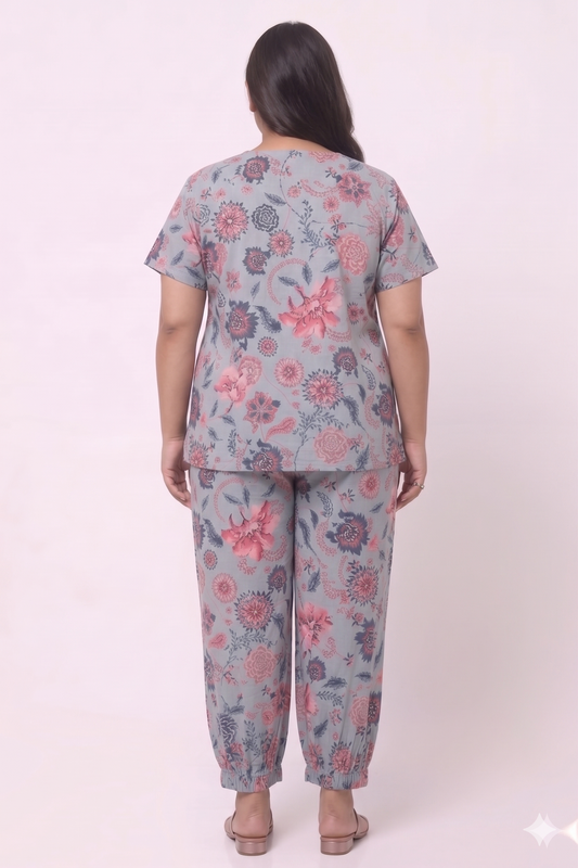 Sky Print Co-ord Set for Women
