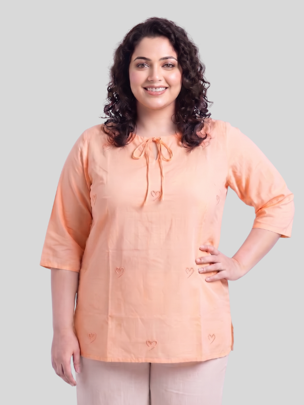 Everyday Comfort Embroidered Cotton Top