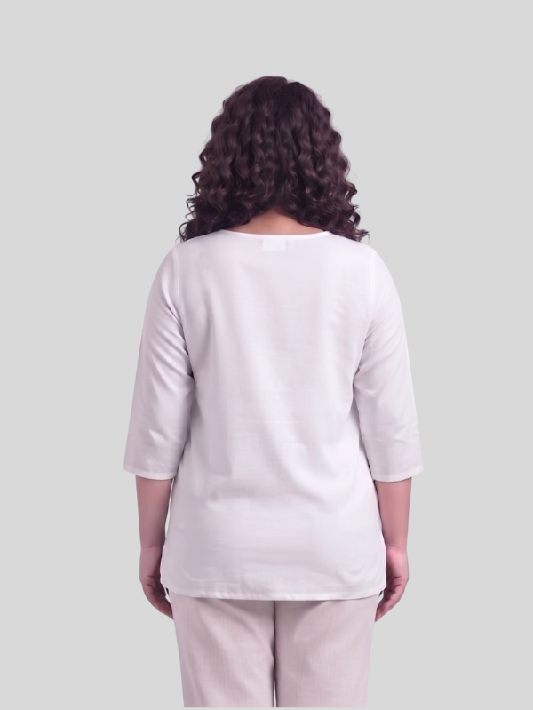 Everyday Comfort Embroidered Cotton Top